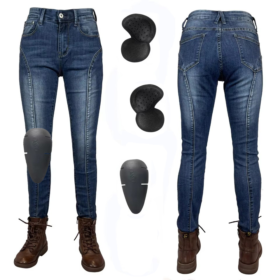Motorcycle Gear Women Pants - Women Motorcycle Pants Blue Dirt Bike