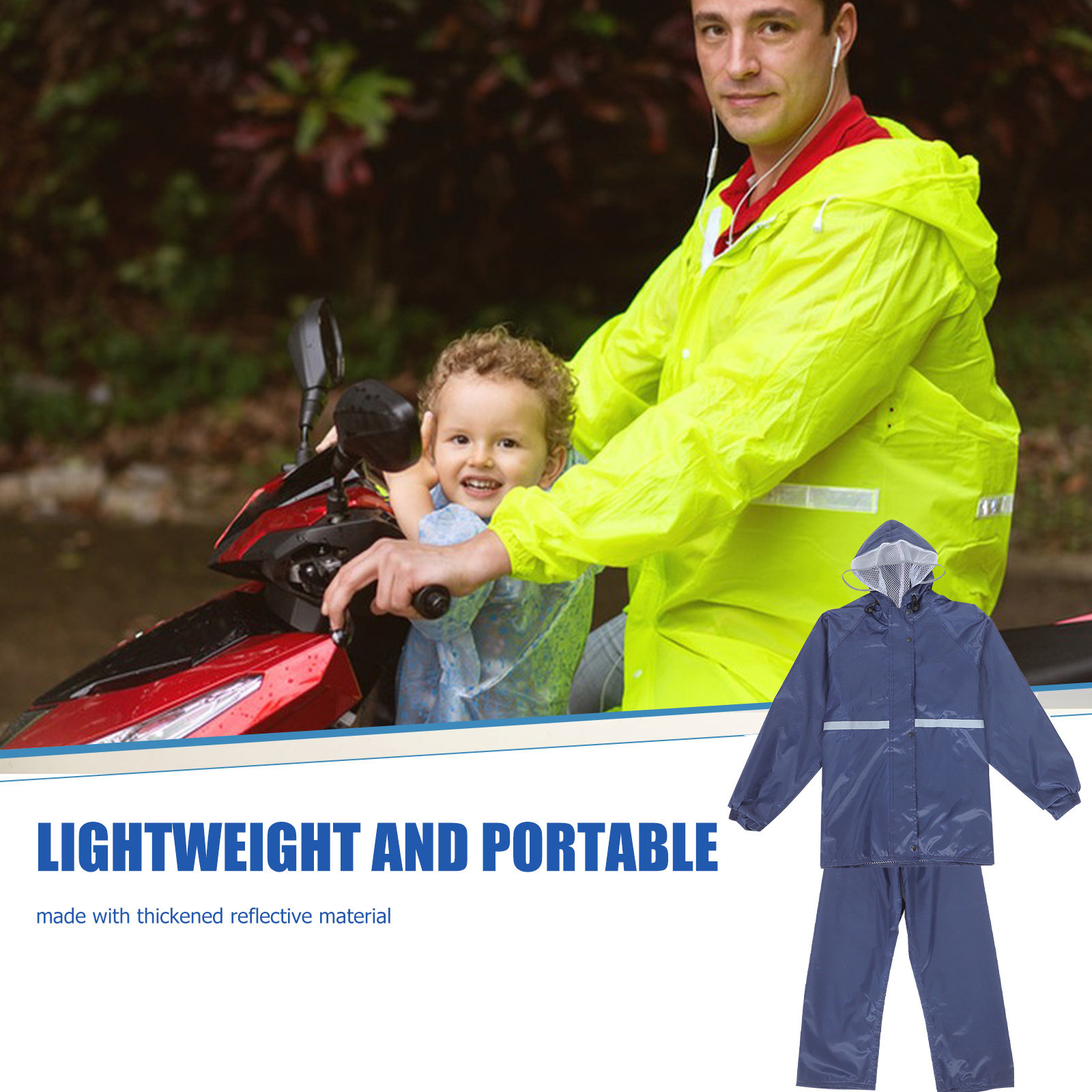 Reflective Motorcycle Rain Sui - Motorcycle Rain Suit recension och pris