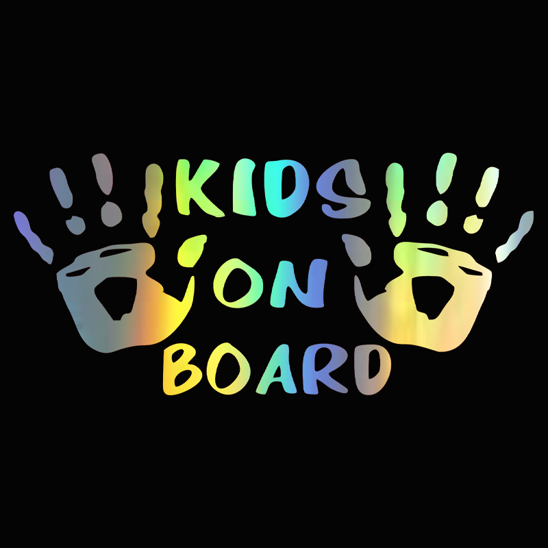 3D Car Sticker KIDS ON BOARD C - Motorcycle Gear Up recension och pris