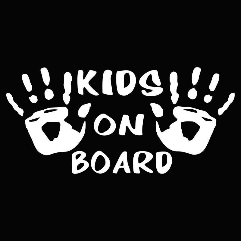 3D Car Sticker KIDS ON BOARD C - Motorcycle Gear Up recension och pris
