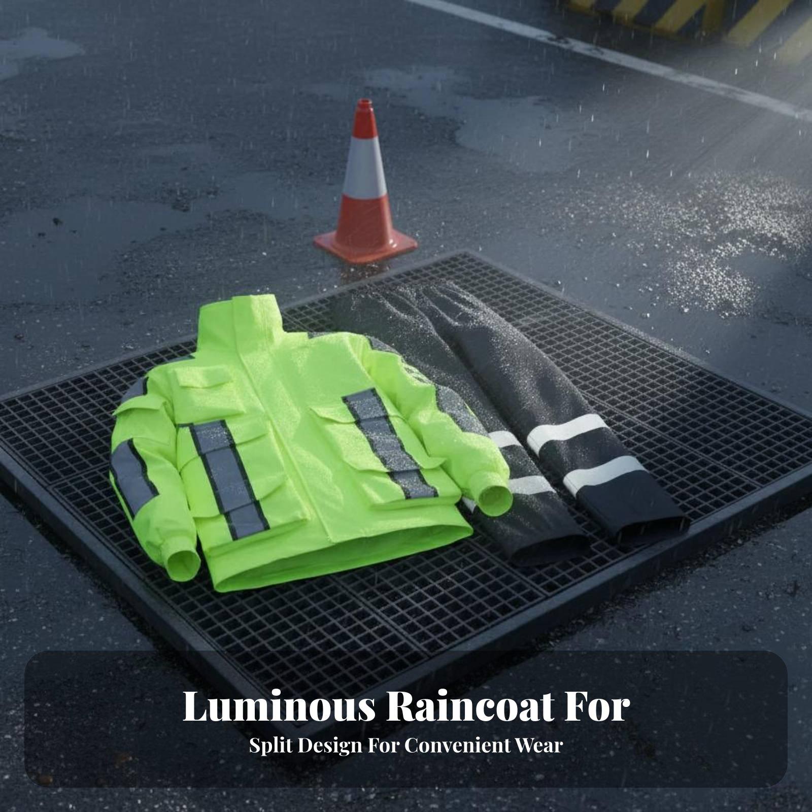High Visibility Reflective Rai - Motorcycle Rain Suit recension och pris