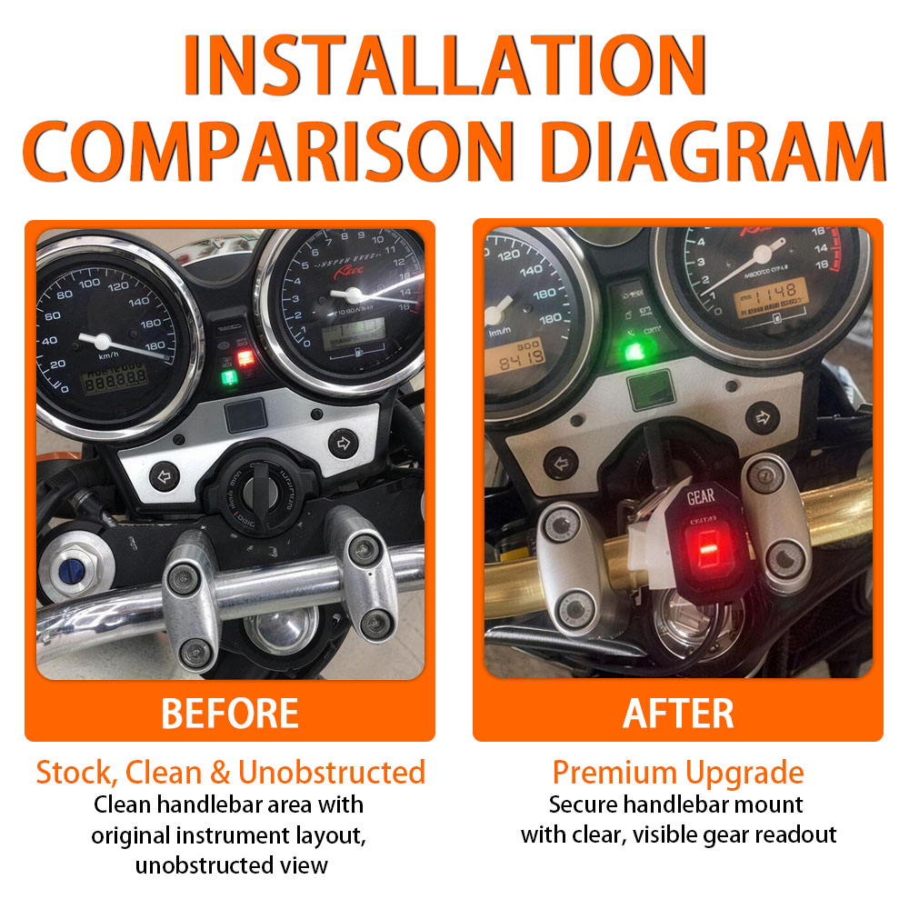 Fit For Universal Motorcycle A - Motorcycle Gear Indicator recension och pris
