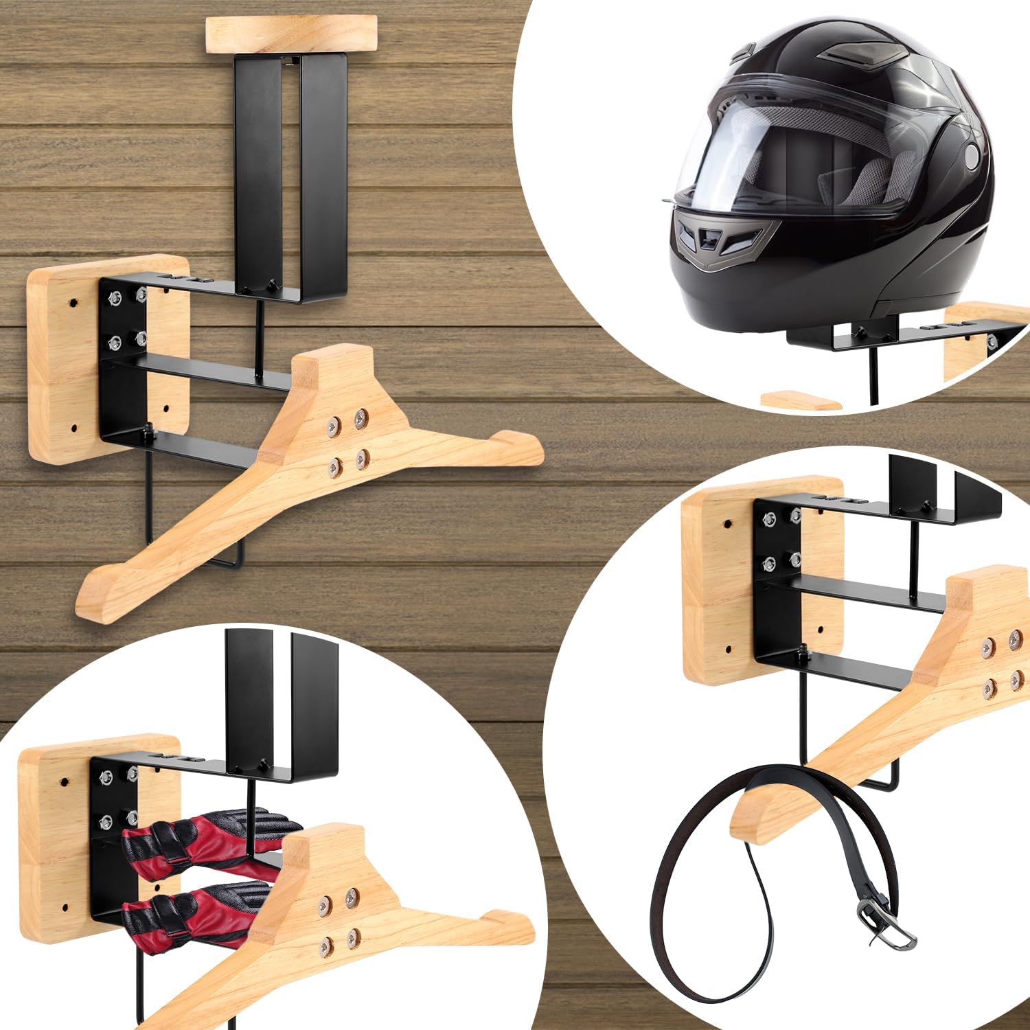 ​Motorcycle Helmet Holder Wall - Motorcycle Gear Holder recension och pris