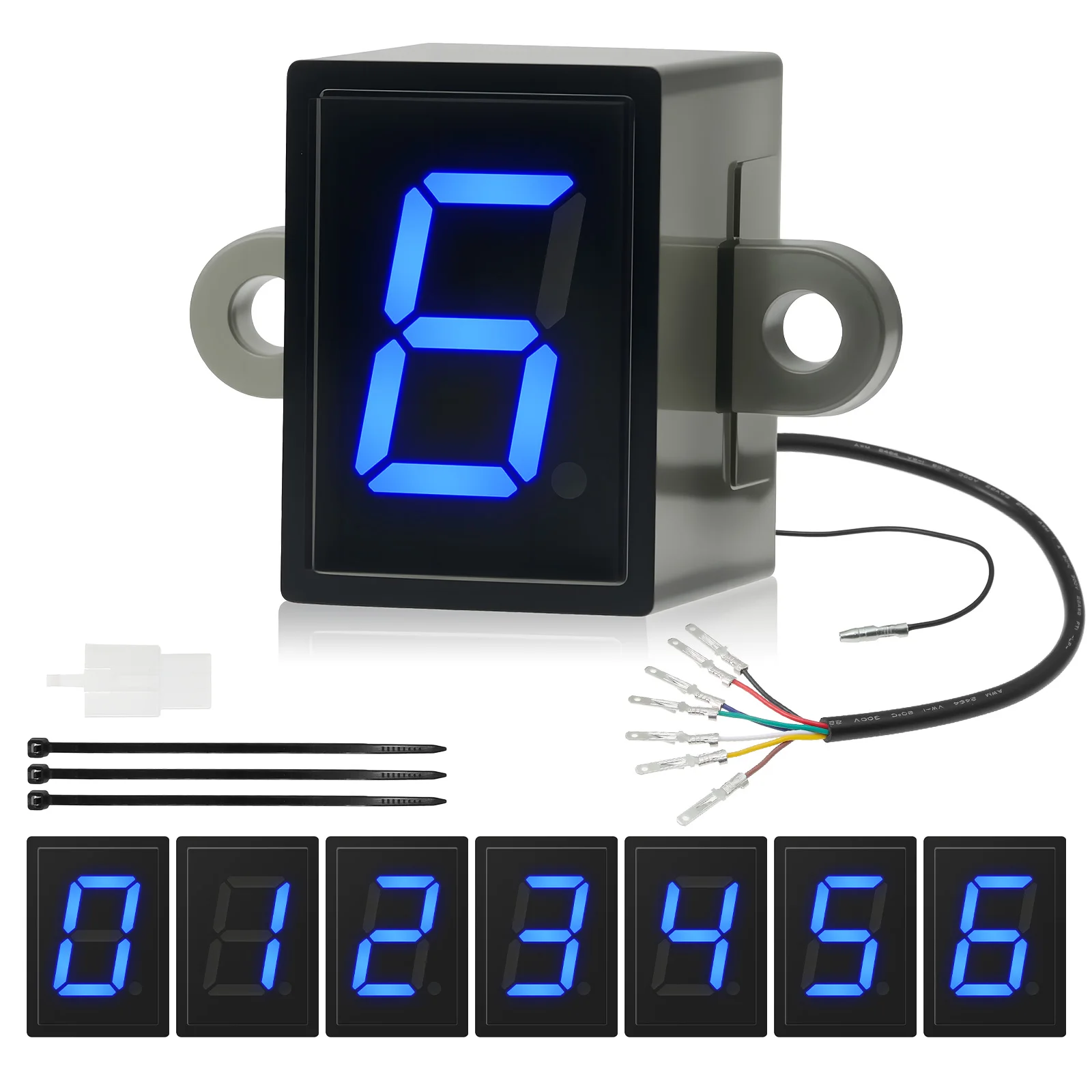 Super 6 Speed Display Universa - Motorcycle Gear Indicator recension och pris