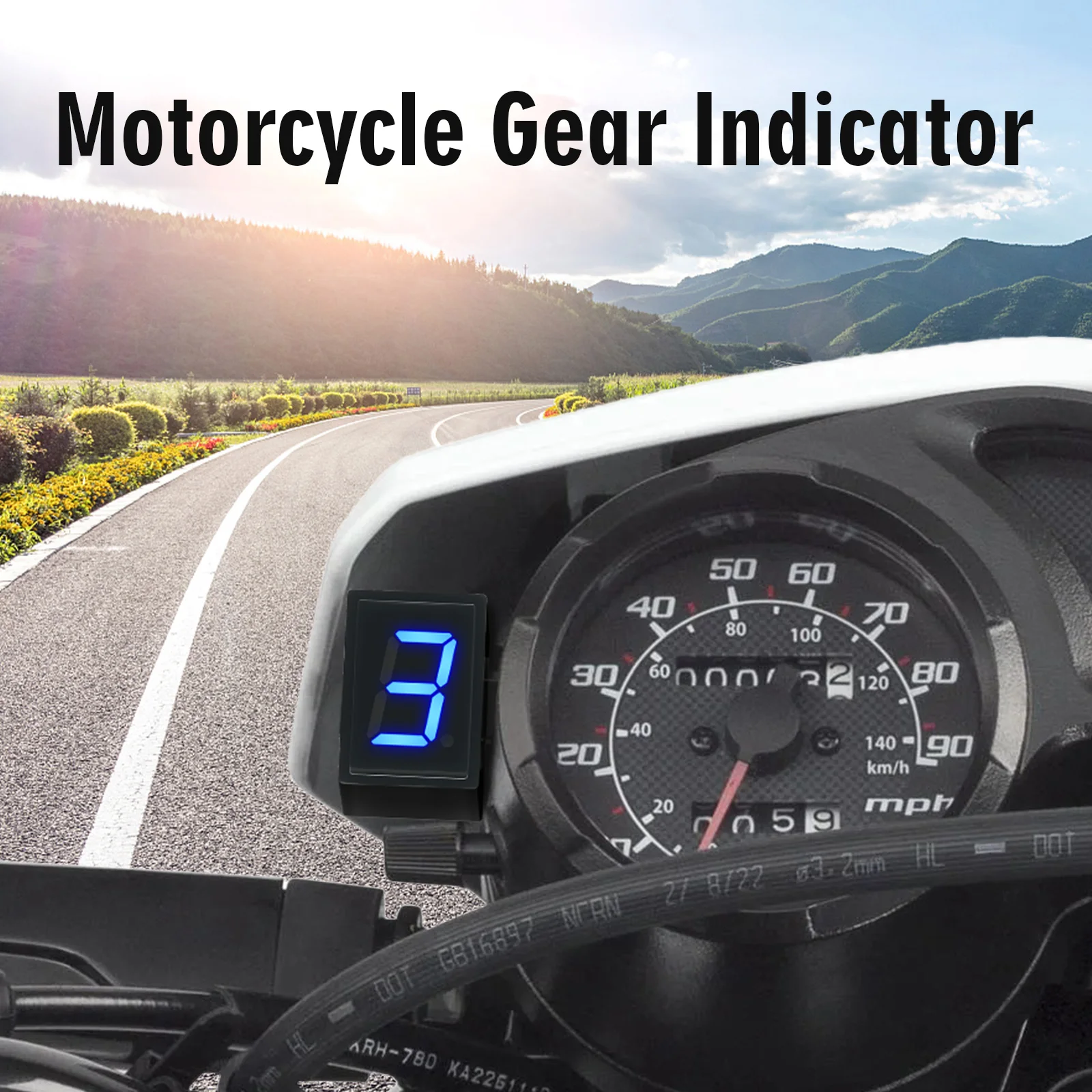 Super 6 Speed Display Universa - Motorcycle Gear Indicator recension och pris