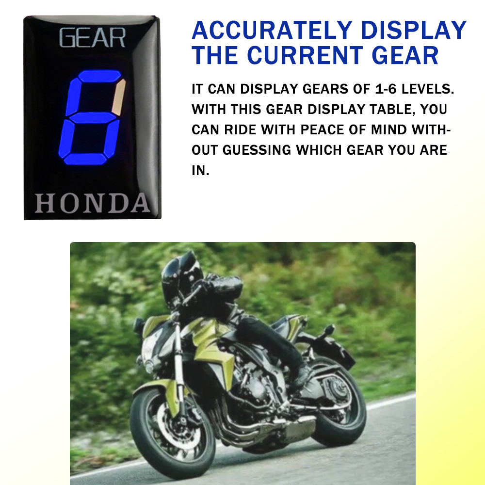 For HONDA CBR600F CBR1000R CBR - Motorcycle Gear Indicator recension och pris