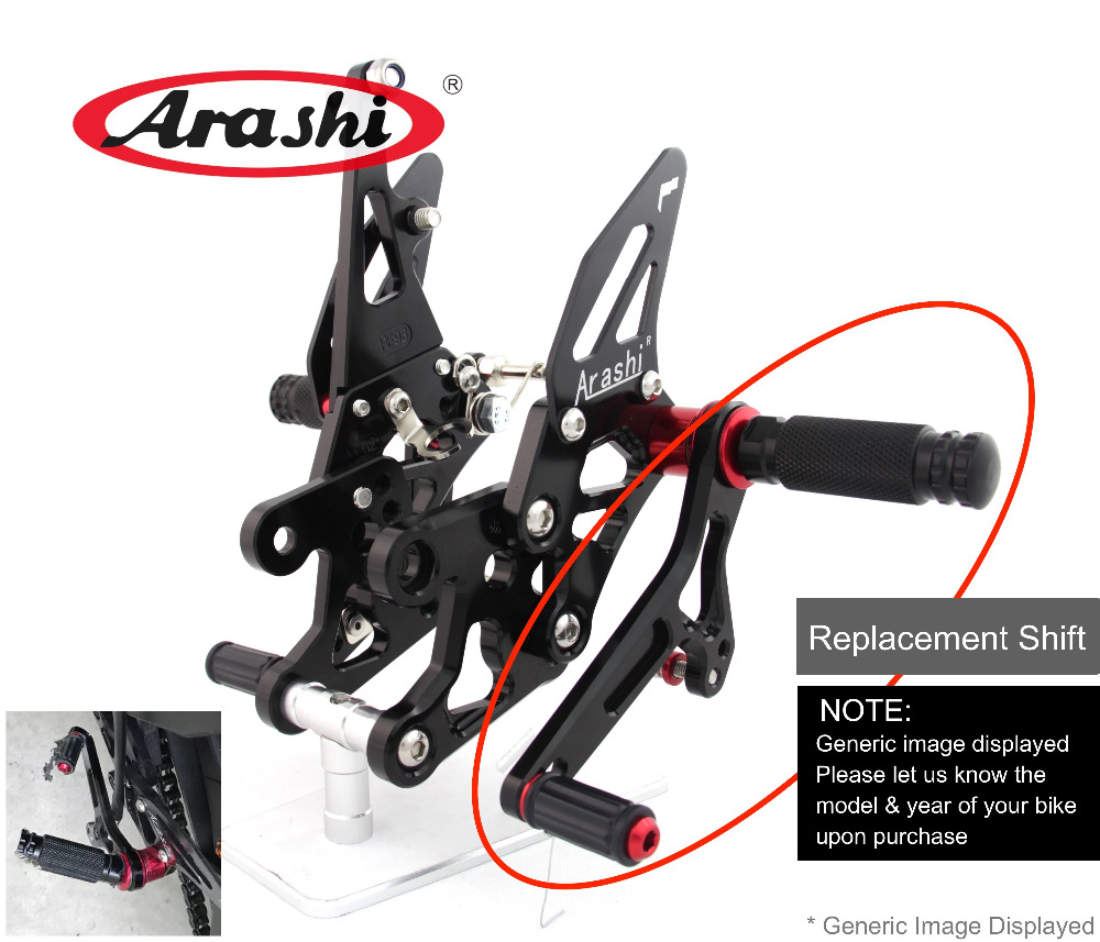 Arashi Adjustable Rearsets Rep - Motorcycle Gear Brand recension och pris