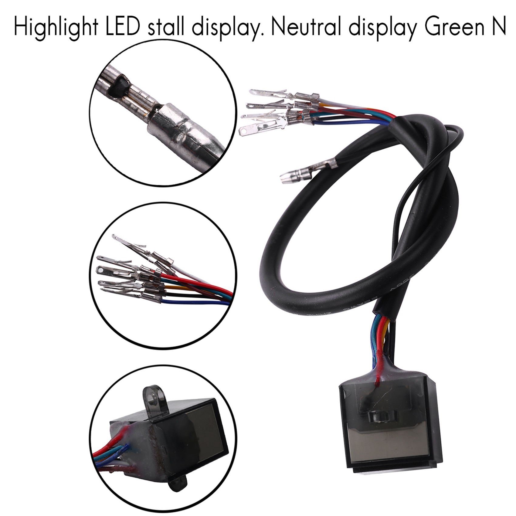 2X Green LED Universal N-6 Dig - Motorcycle Gear Indicator recension och pris