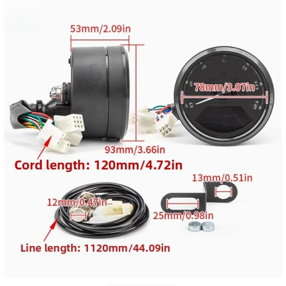 Universal Motorcycle Meter Spe - Motorcycle Gear Indicator recension och pris